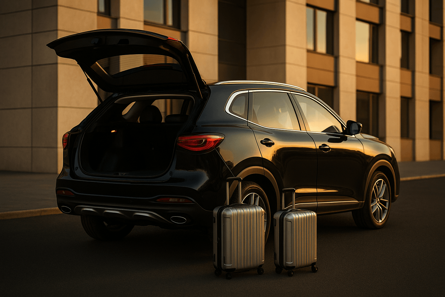 private airport transfer with driver and luggage assistance
