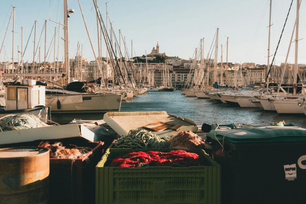 Notre-Dame de la Garde overlooking Marseille and the Old Port