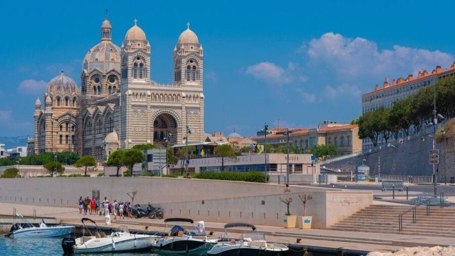 Half-Day Private Marseille Tour – View of La Major Cathedral in Marseille